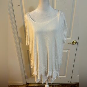 I. N. Studio cream tunic, size 3X